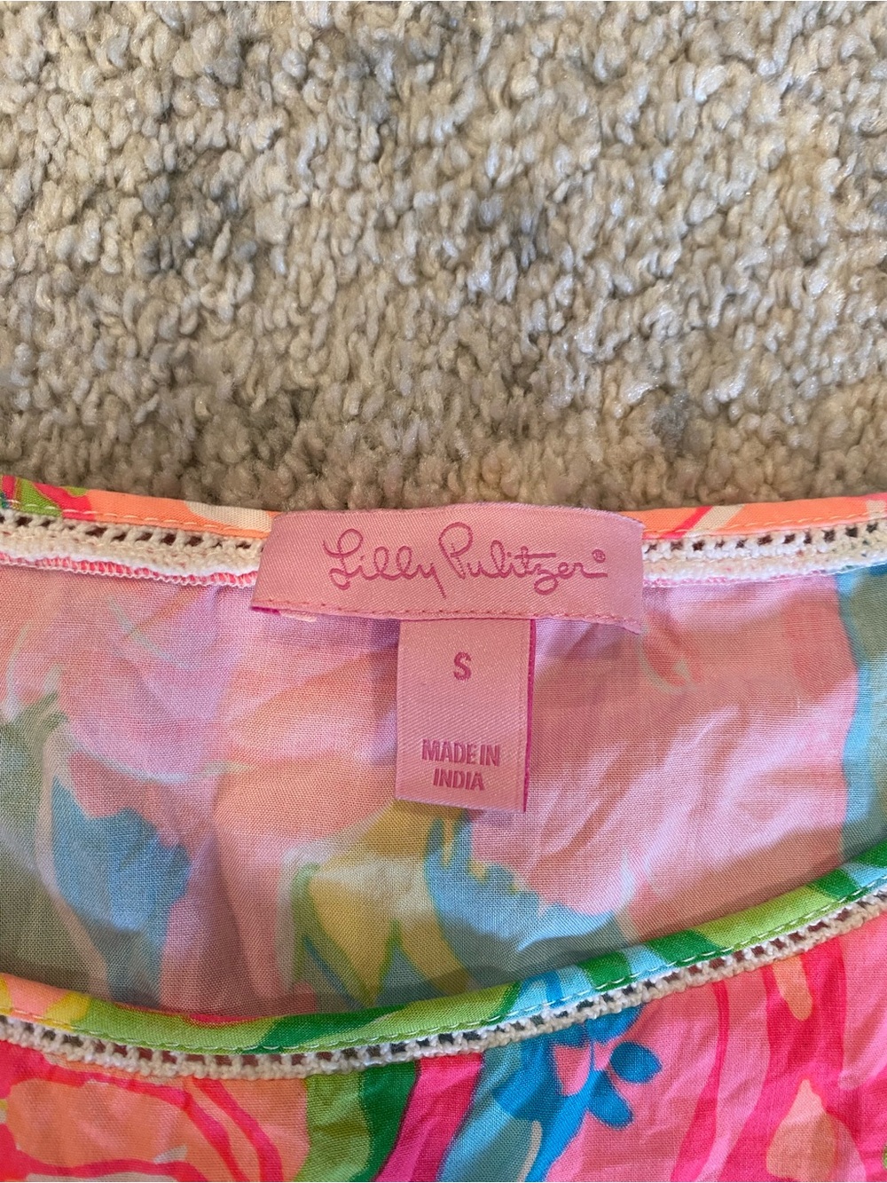 Lilly Pulitzer Womens' Floral Tank - Pink, Green & Blue - Picture 2 of 3